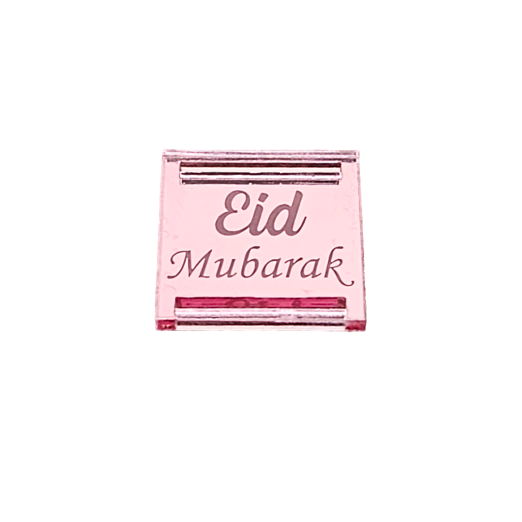 Eid Mubarak Perspex Ribbon Tags