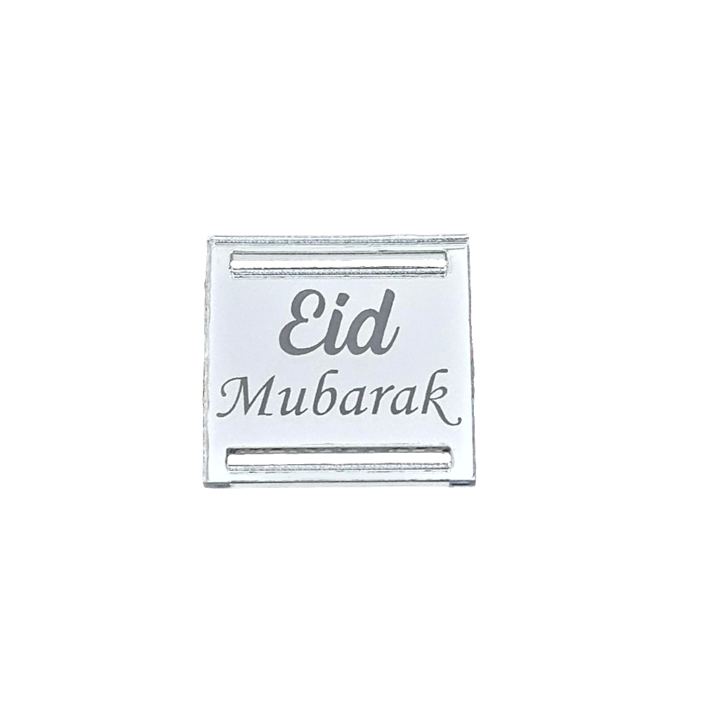 Eid Mubarak Perspex Ribbon Tags
