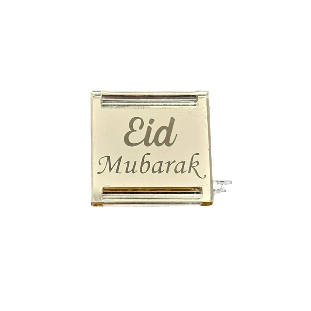 Eid Mubarak Perspex Ribbon Tags