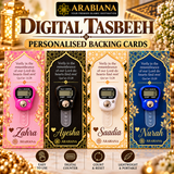 Plain Digital Finger Tasbeeh with Personalised Cards
