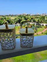 Acrylic Square Jar Set of 3 with Elegant Design – Airtight & Versatile