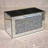 Crushed Glitter Mirror Make Up Holder