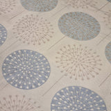 Beige & Blue Circles Luxury Tablecloth