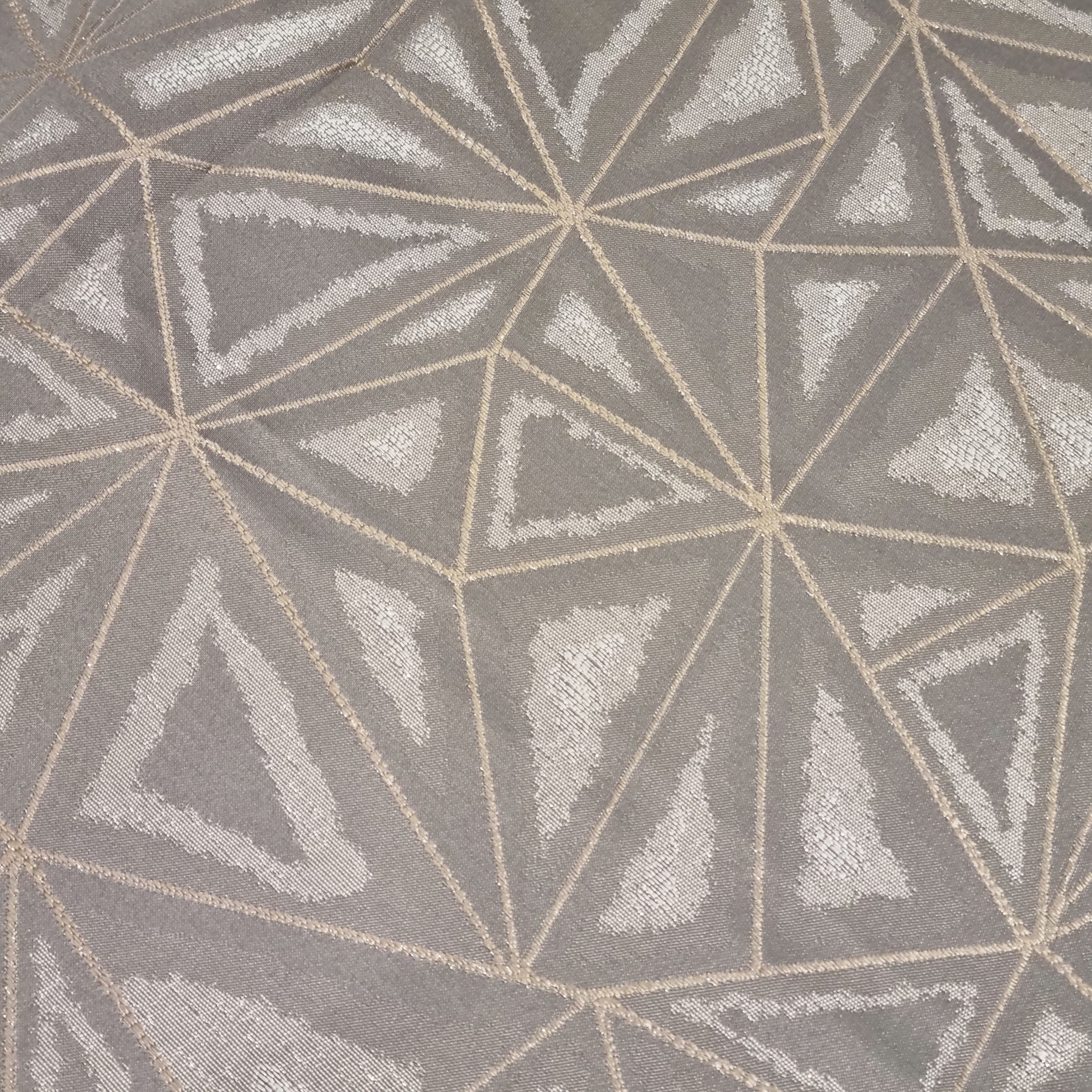 Grey Geometric Luxury Tablecloth
