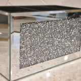 Crushed Glitter Mirror Make Up Holder