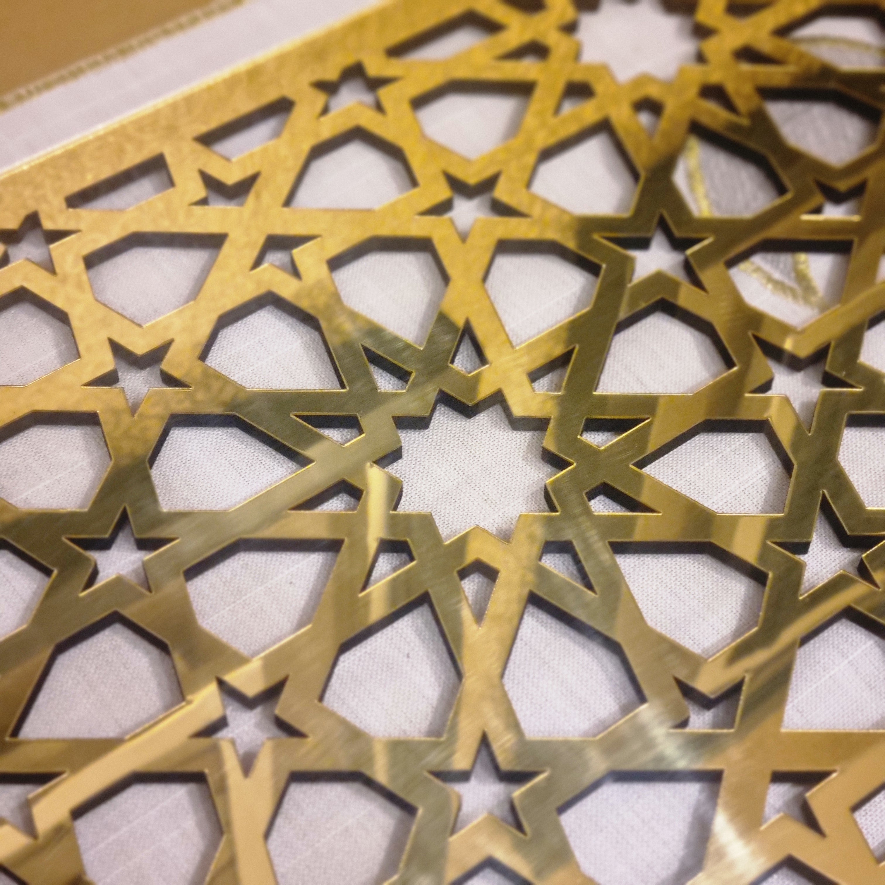 Rectangle Perspex Geometric Tray