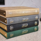 Gebosseleerde Koran met goue glitterbladsye