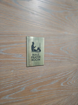 Prayer Room Male and Femal Signs Metal Finish