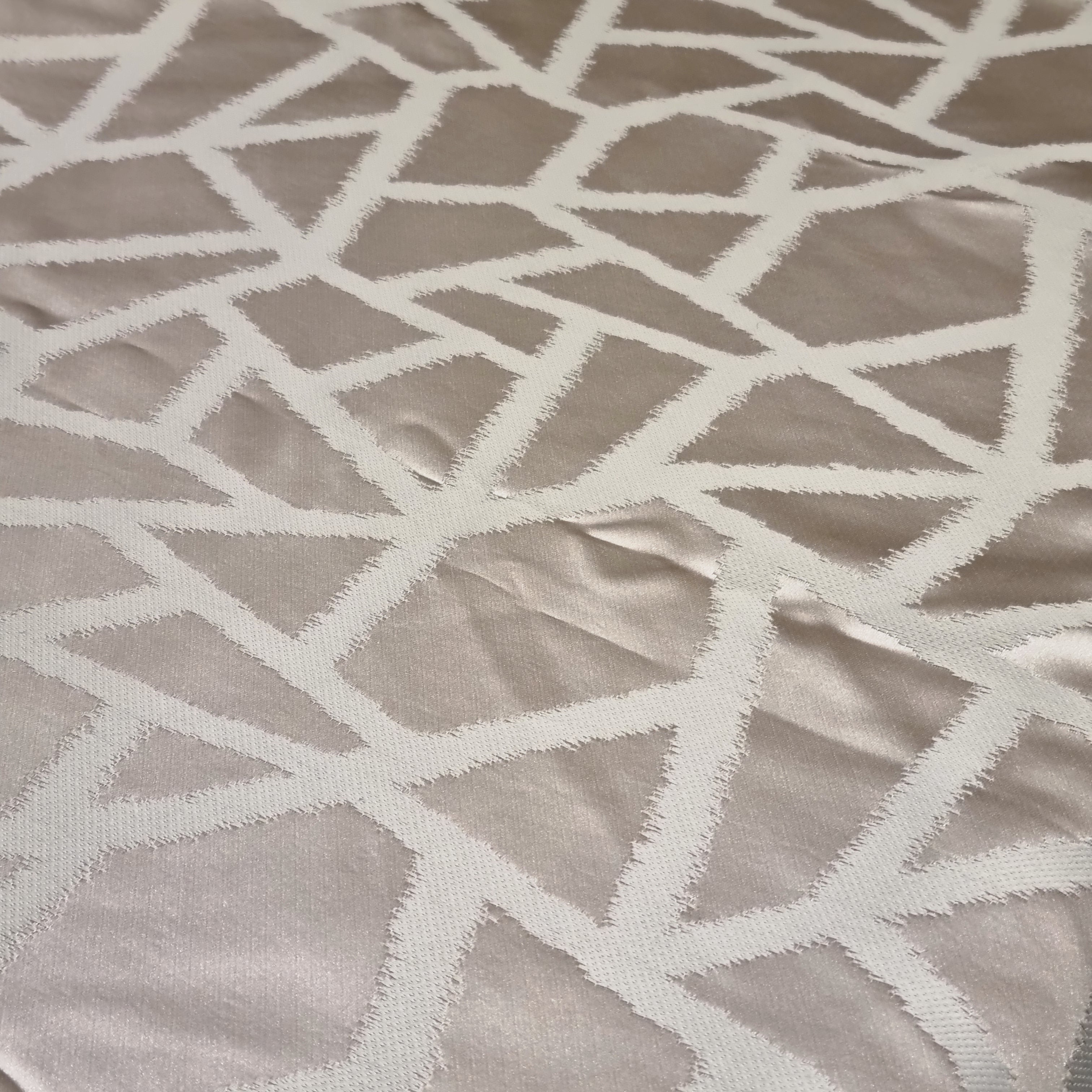 Silver Geometric Luxury Tablecloth