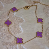 Eid Gift Set 12 - Clover Jewellery Set (Necklace & Bracelet)