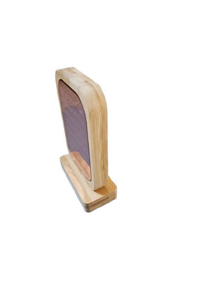 Ayatul Kursi Islamic Tabletop Frame – Rectangle-Shaped Wooden Frame with Engraved Acrylic - Quran Desk Decor