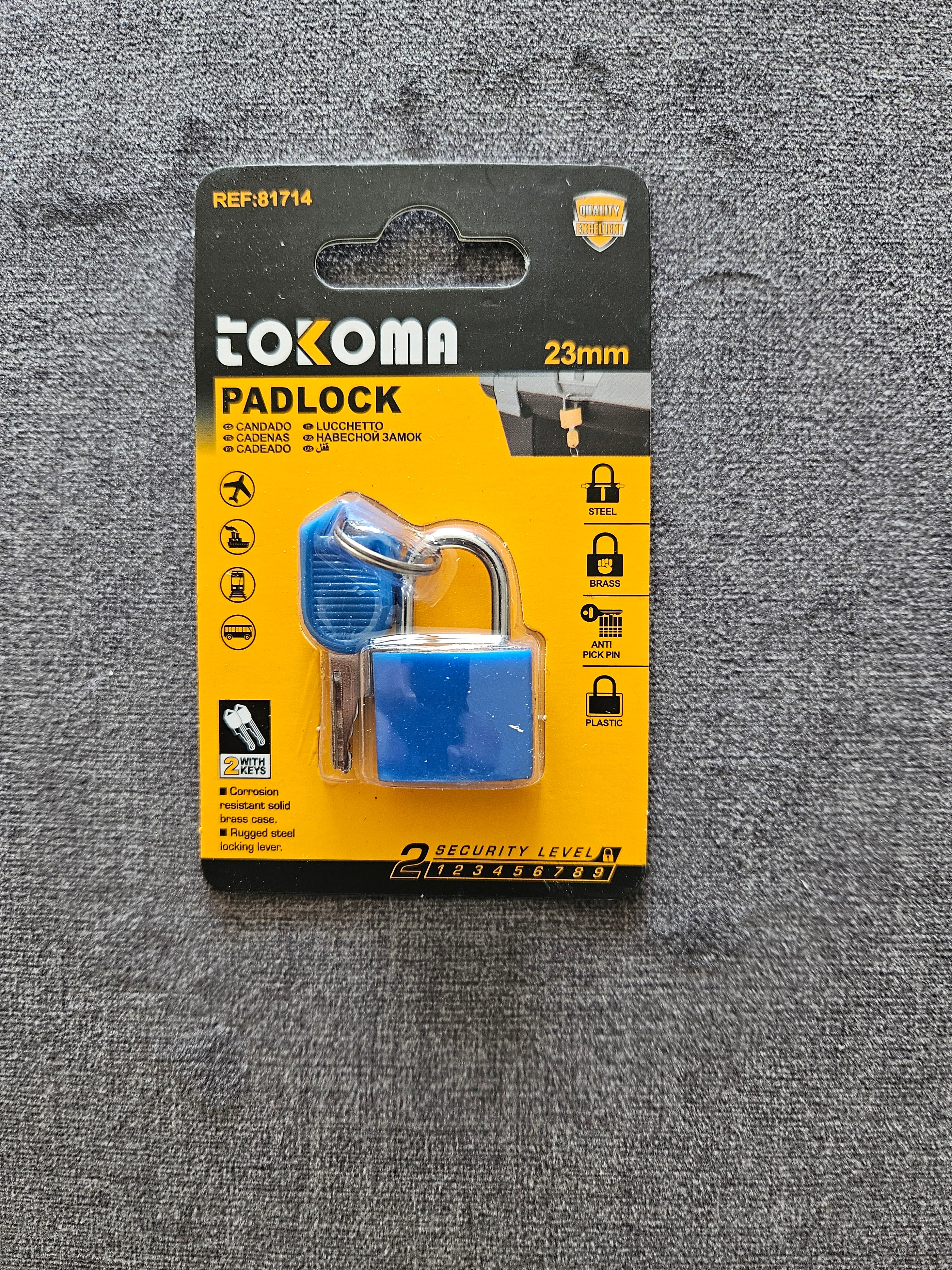 Travel Luggage Lock With Key Multi Colour - 23mm - Essential Suitcase Security for Hajj & Umrah Travelers