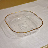 Plastic Bowl with Gold Rim