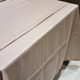 Beige Plain Luxury Tablecloth
