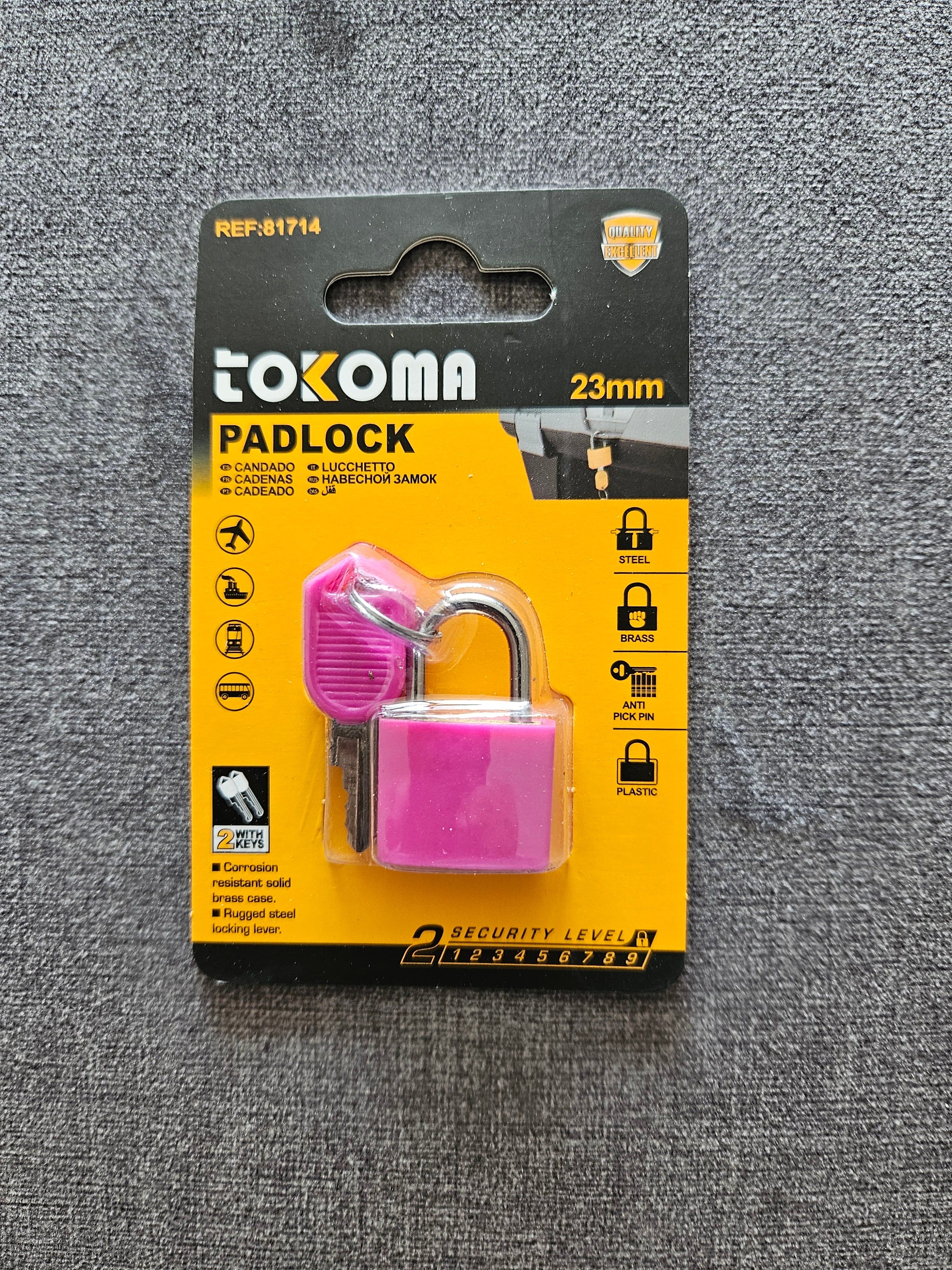 Travel Luggage Lock With Key Multi Colour - 23mm - Essential Suitcase Security for Hajj & Umrah Travelers