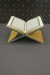 Quran Stand Acrylic with Gold Cutwork Design