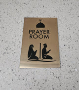 Prayer Room Male and Femal Signs Metal Finish
