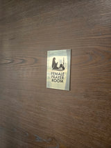 Prayer Room Male and Femal Signs Metal Finish