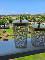 Acrylic Square Jar Set of 3 with Elegant Design – Airtight & Versatile