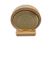 Ayatul Kursi Islamic Tabletop Frame – Round Shape Wooden Frame with Engraved Acrylic - Quran Desk Decor