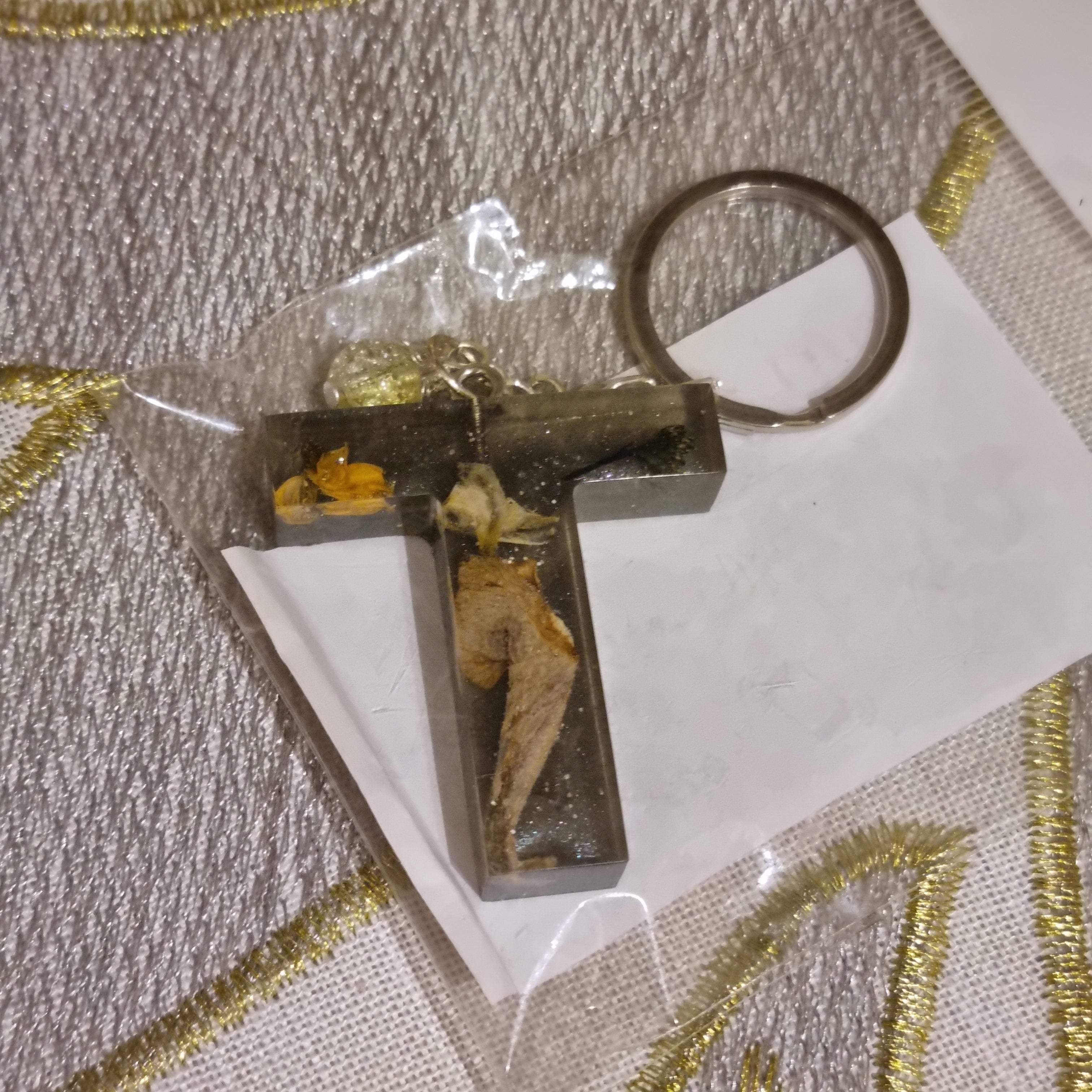 *CLEARANCE* Resin Initial Keyrings