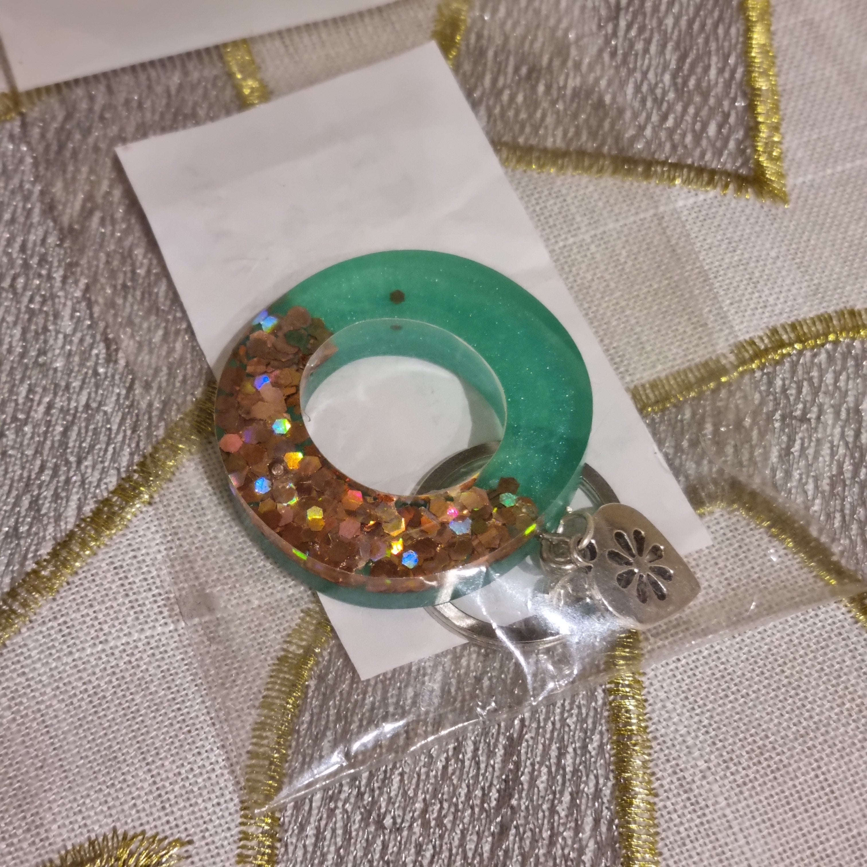 *CLEARANCE* Resin Initial Keyrings