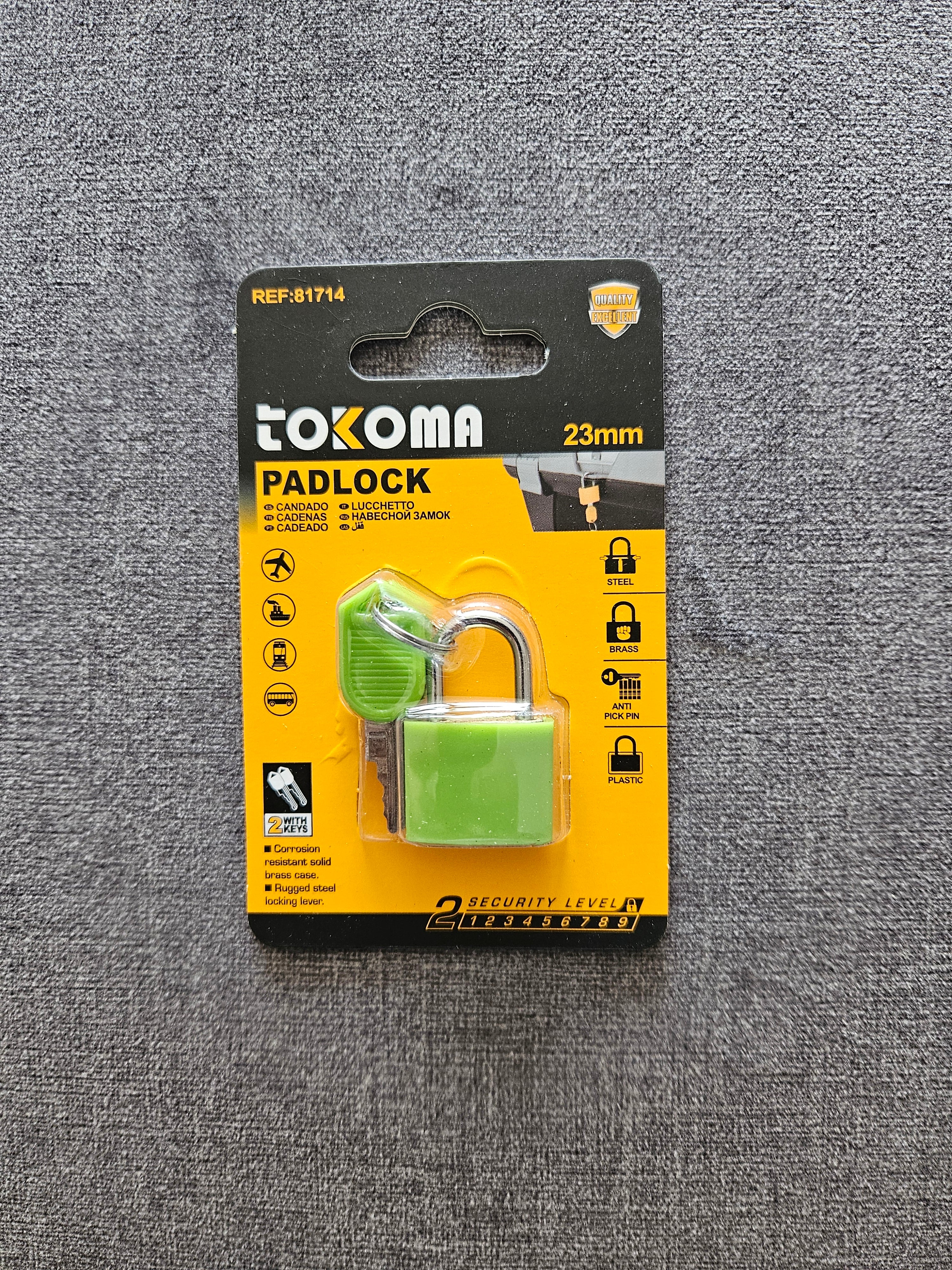 Travel Luggage Lock With Key Multi Colour - 23mm - Essential Suitcase Security for Hajj & Umrah Travelers