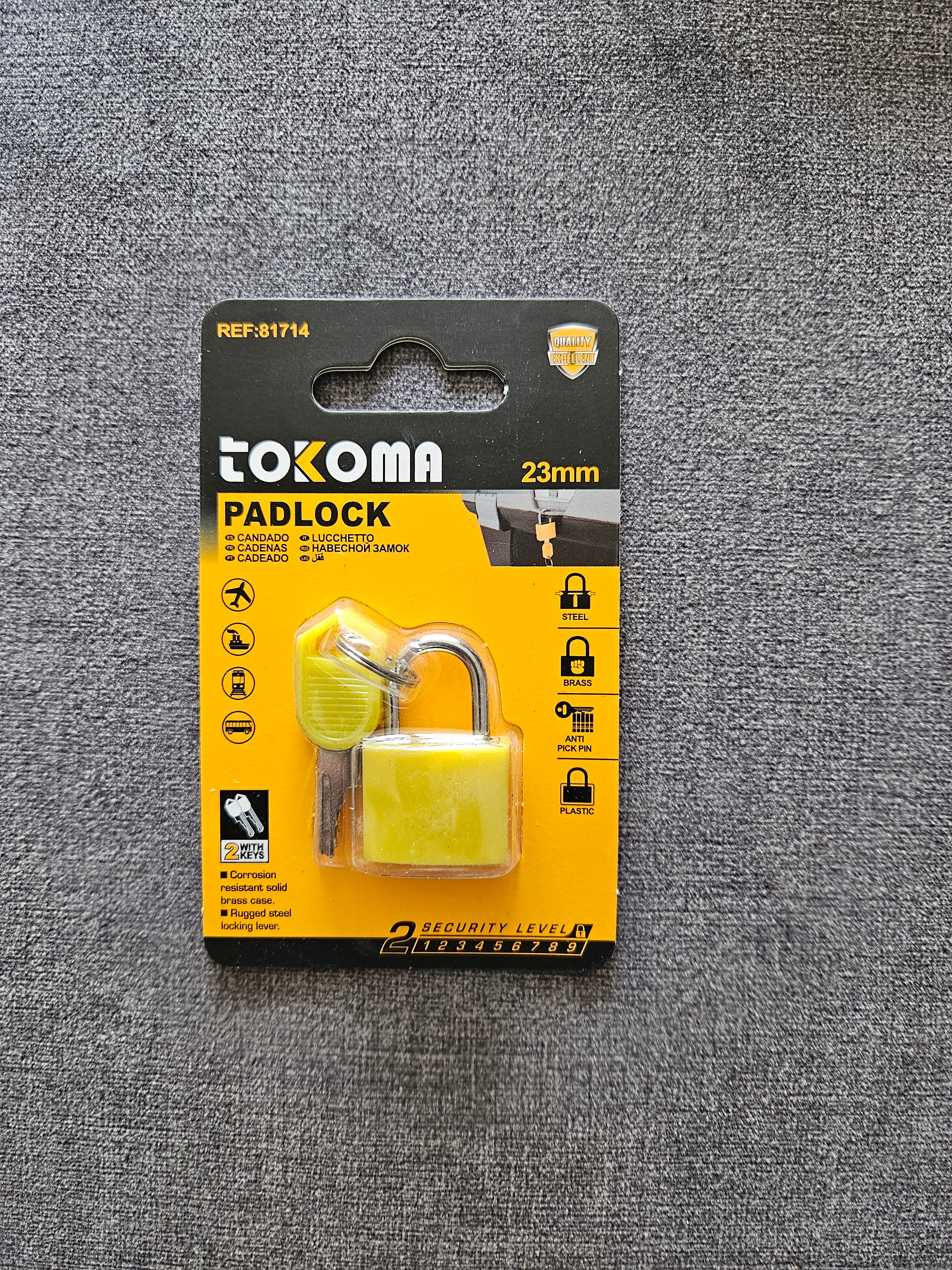 Travel Luggage Lock With Key Multi Colour - 23mm - Essential Suitcase Security for Hajj & Umrah Travelers