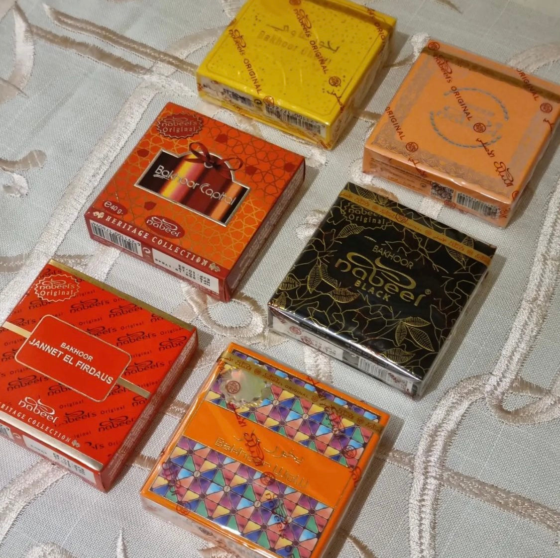 Nabeel Bakhoor 40g Box (6 Scents)