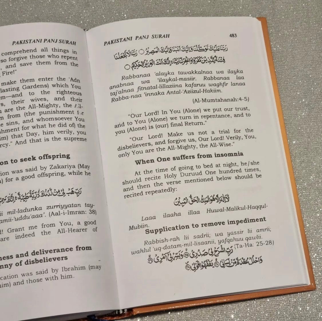 Pakistani Panj Surah (English Version)