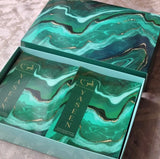 Green Marble Single Para Quran &amp; 41 Yaseens Stel A5
