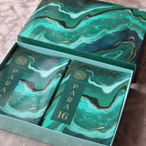 Green Marble Single Para Quran &amp; 41 Yaseens Stel A5