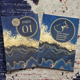 Blou &amp; Goud Enkel Para Quran &amp; 41 Yaseens Stel A5