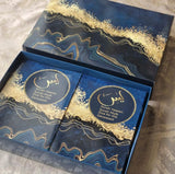Blou &amp; Goud Enkel Para Quran &amp; 41 Yaseens Stel A5