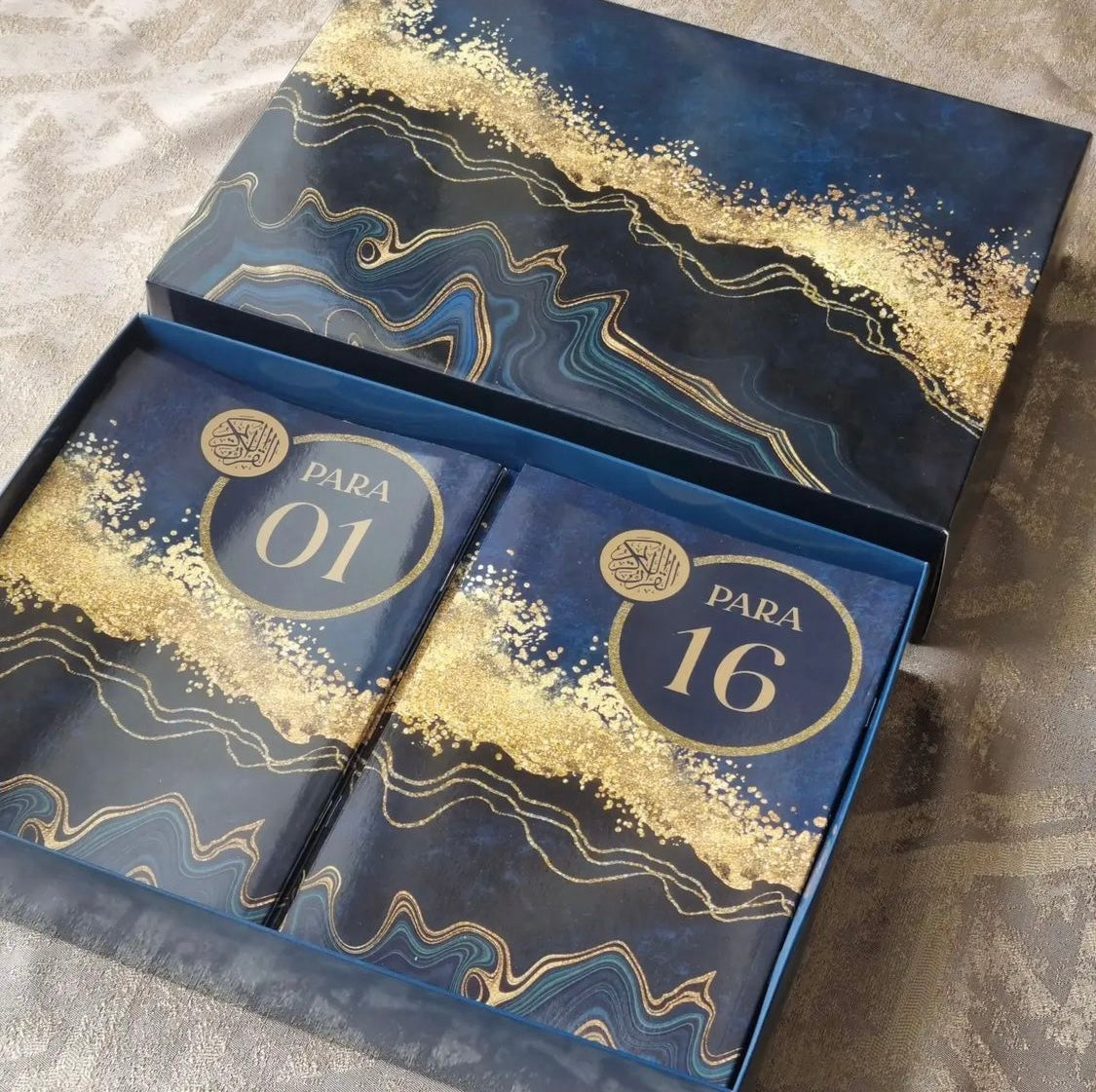 Blue & Gold Single Para Quran & 41 Yaseens Set A5
