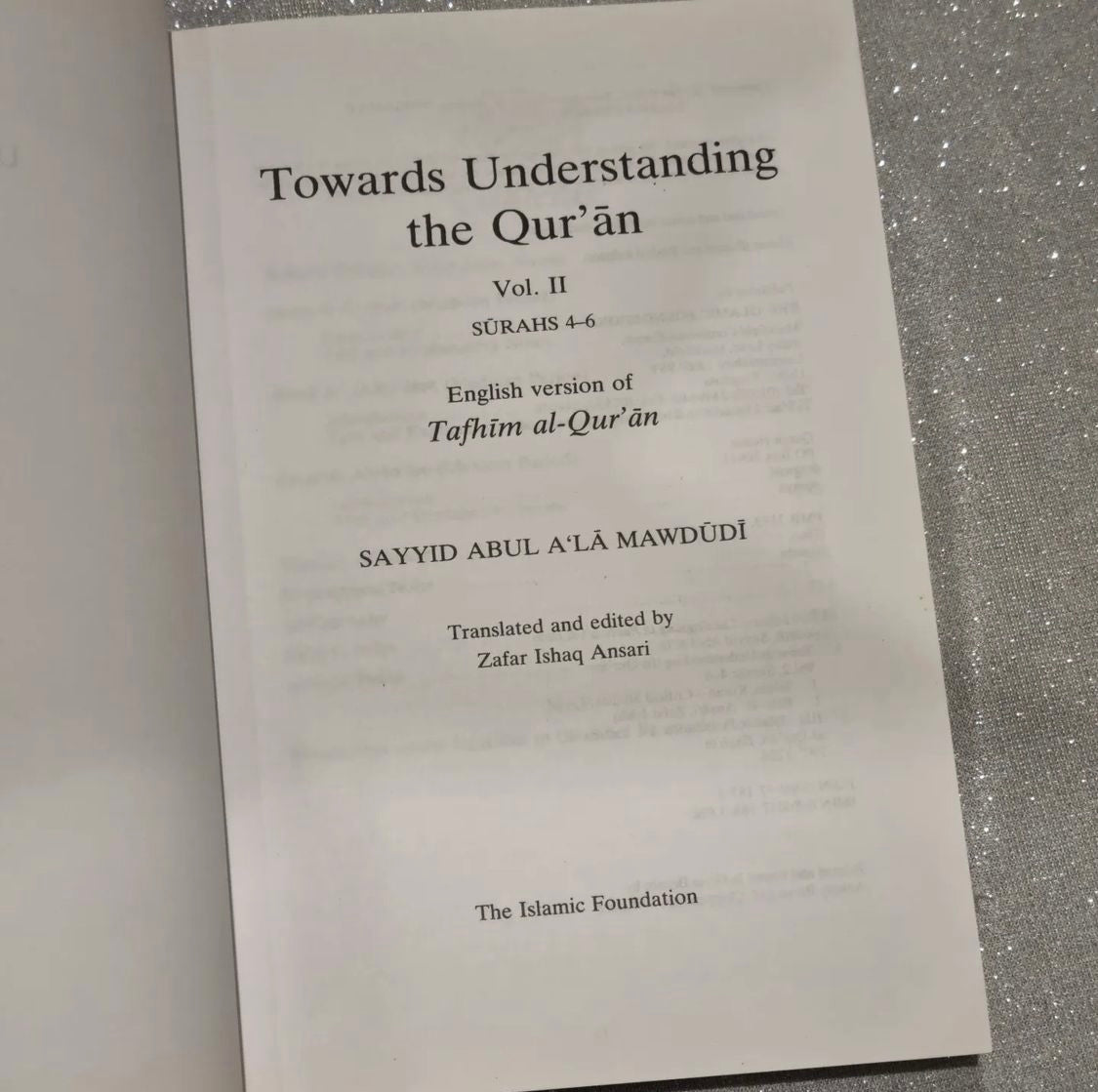 Towards Understanding The Quraan Part 30 - Tafhim al Quran