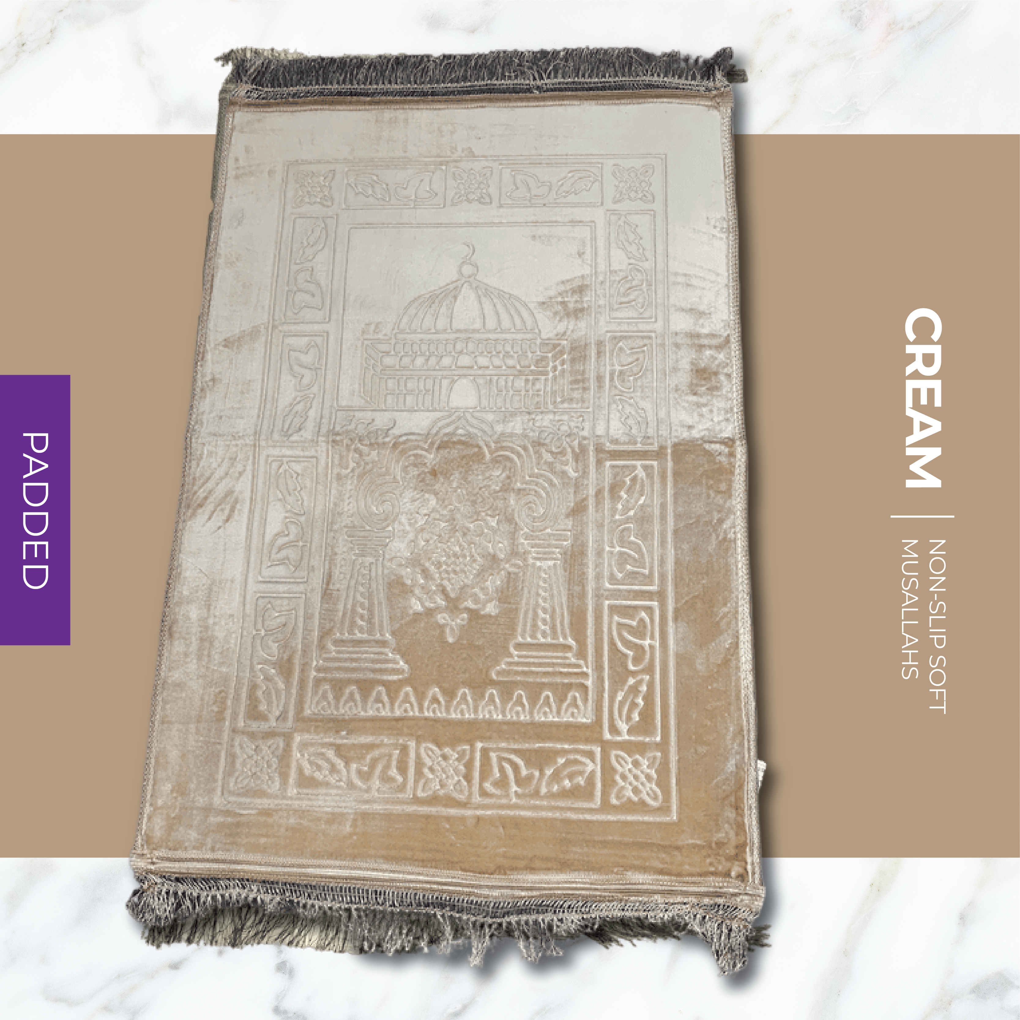 Plain Padded Soft-Touch Padded Musallahs (5 Colours)